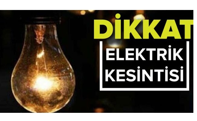 Girne’de bazı bölgelerde bugün elektrik kesintisi yaşanacak