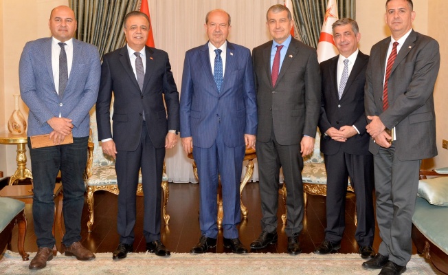Cumhurbaşkanı Tatar, Uluslararası Üniversiteler Konseyi heyetini kabul etti.