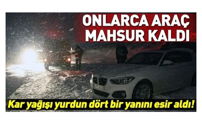 Fırtına ve kar Türkiye'yi esir aldı